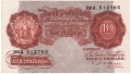 Bank Of England 10 Shilling Notes Britannia 10 Shillings, from 1950